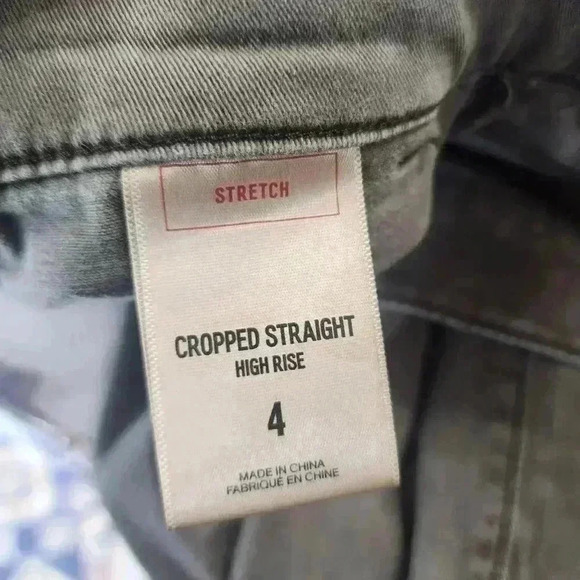 Express Crop Straight High Rise Army Green Jogger Pants Women's 4 - Picture 7 of 10